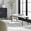 Avenham Black Framed Bench, Benche by Uttermost, 50.5" width x 20.25" height x 16.25" depth thumbnail 2