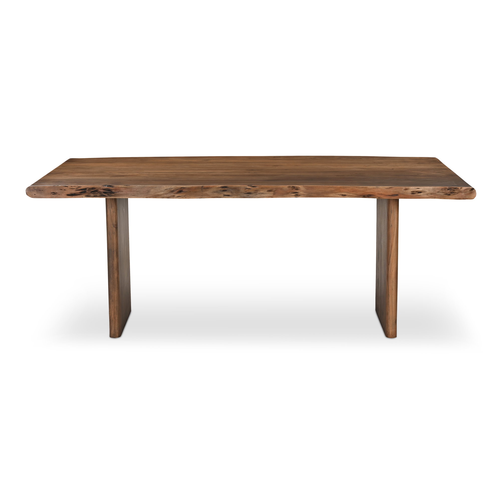 Lila Small Dining Table Brown, by Moe's Home, 78" width x 30" height x 40" depth View 1