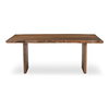 Lila Small Dining Table Brown, by Moe's Home, 78" width x 30" height x 40" depth thumbnail 1