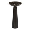 Hastings Brown Marble Accent Table, Side & End Table by Uttermost, 11" width x 22" height x 11" depth thumbnail 1