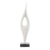Fluid Drop White Stone Sculpture, Decorative by Uttermost, 5" width x 24.25" height x 5" depth thumbnail 5