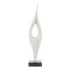 Fluid Drop White Stone Sculpture, Figurines & Statue by Uttermost, 5" width x 24.25" height x 5" depth thumbnail 5