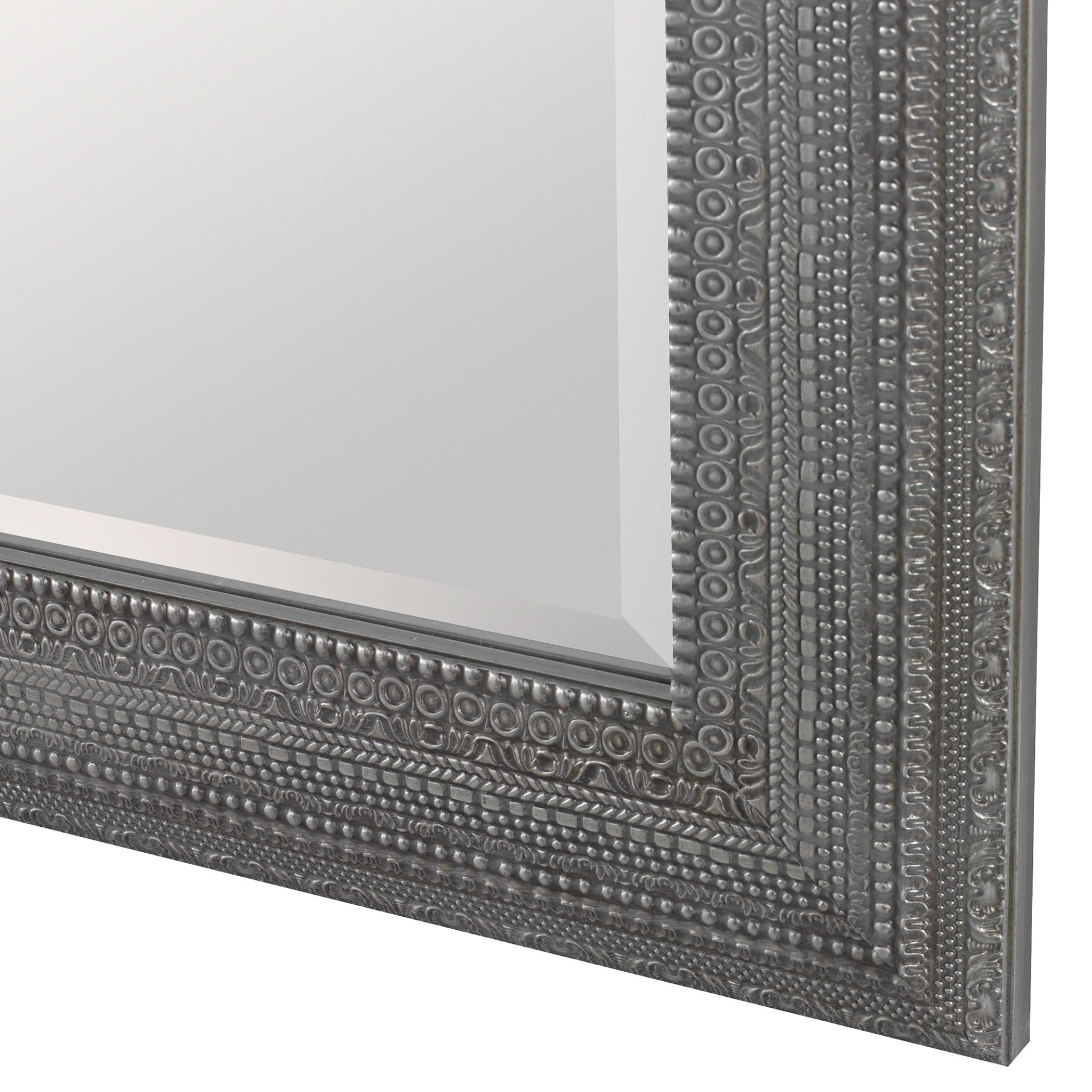 Malika Antique Silver Mirror large image 