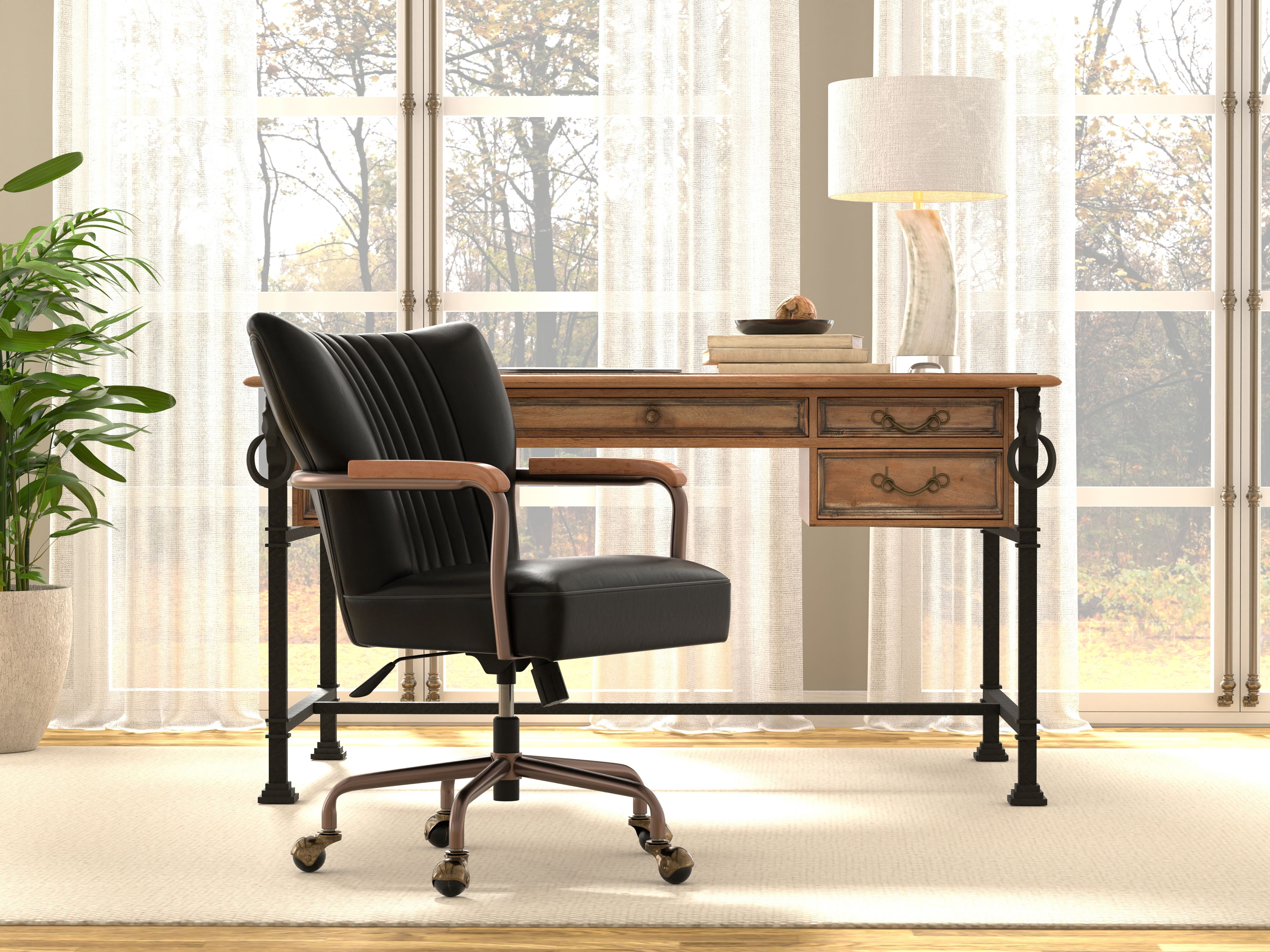 Parker Office Chair, Onyx Black large image 
