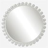 Cyra White Round Mirror thumbnail 0