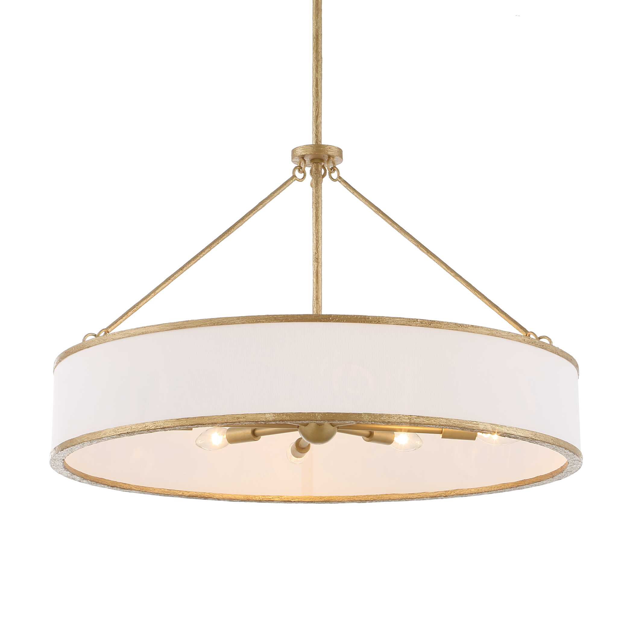 Algiers 8 Light Drum Pendant, Ceiling Light by Uttermost, 19" height x 30" diameter View 1