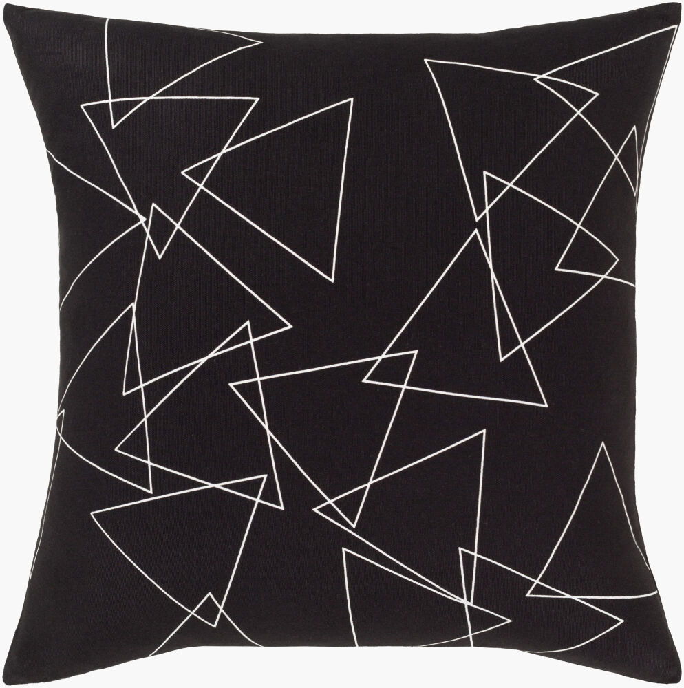 Graphic Punch Accent Pillow, Decorative Pillow by Surya, 18" length x 18" width