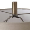 Natania Plated Brass Buffet Lamp, Table Lamp by Uttermost, 11" width x 35" height x 11" depth thumbnail 8