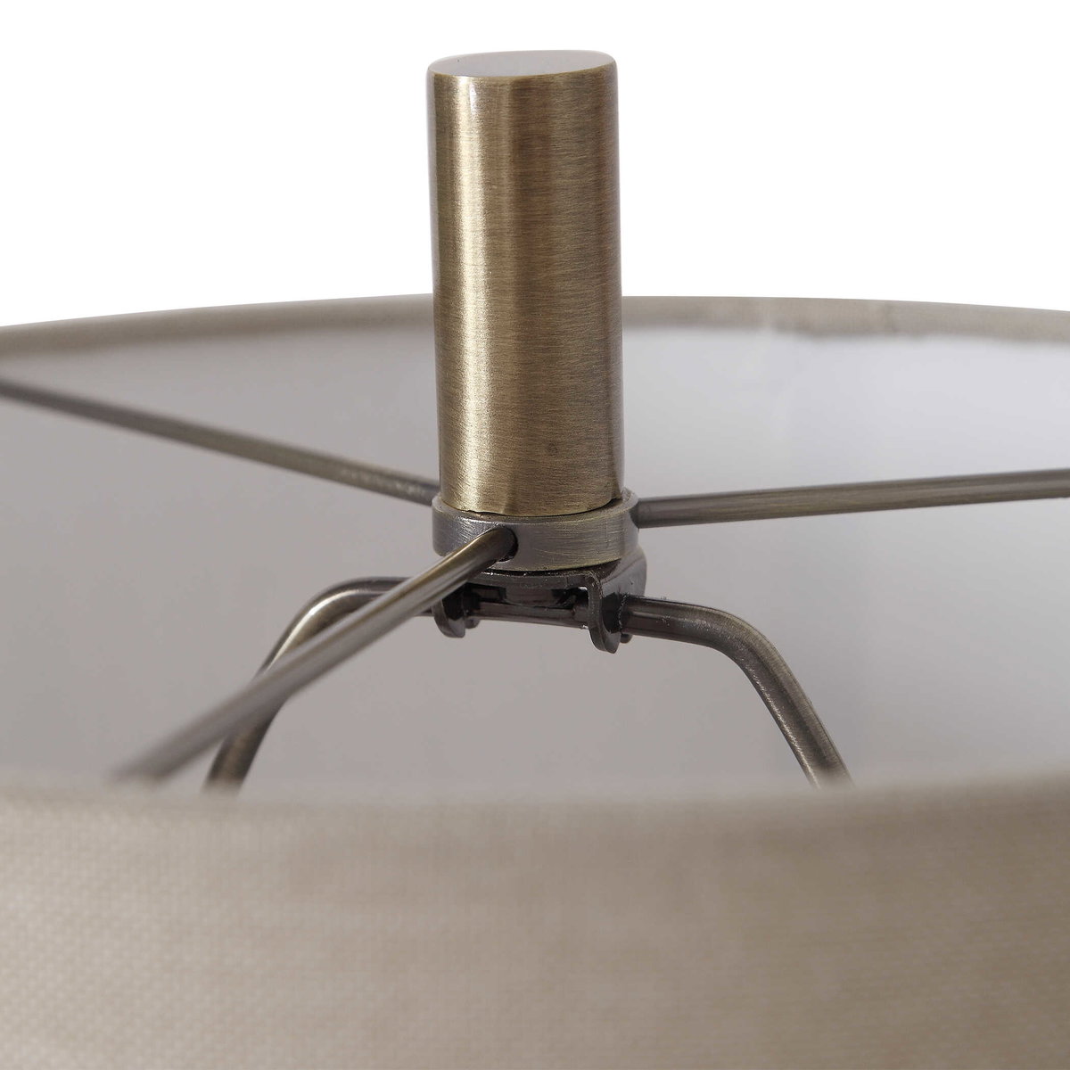 Natania Plated Brass Buffet Lamp, by Uttermost, 11" width x 35" height x 11" depth View 8