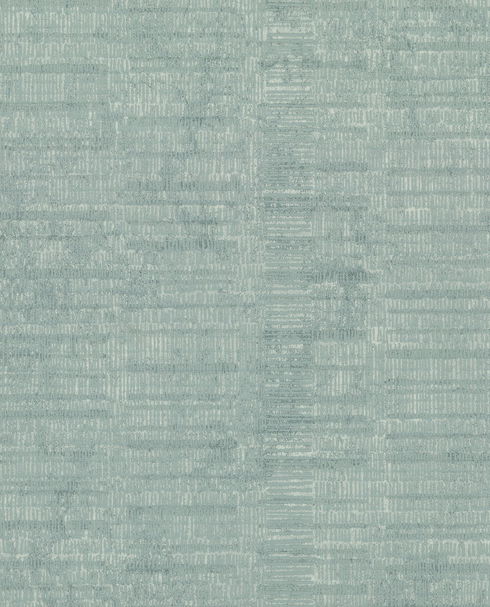 Teal Woven Stripe Wallpaper