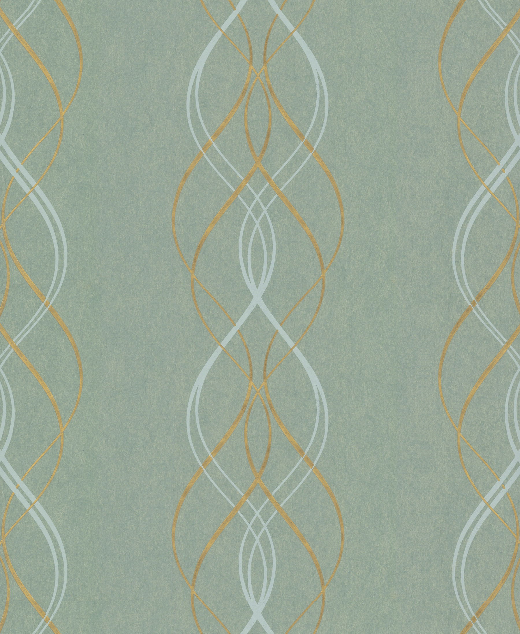 Aurora Blue & Gold Wallpaper large image 