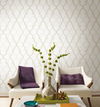 Double Damask Cream Wallpaper thumbnail 1
