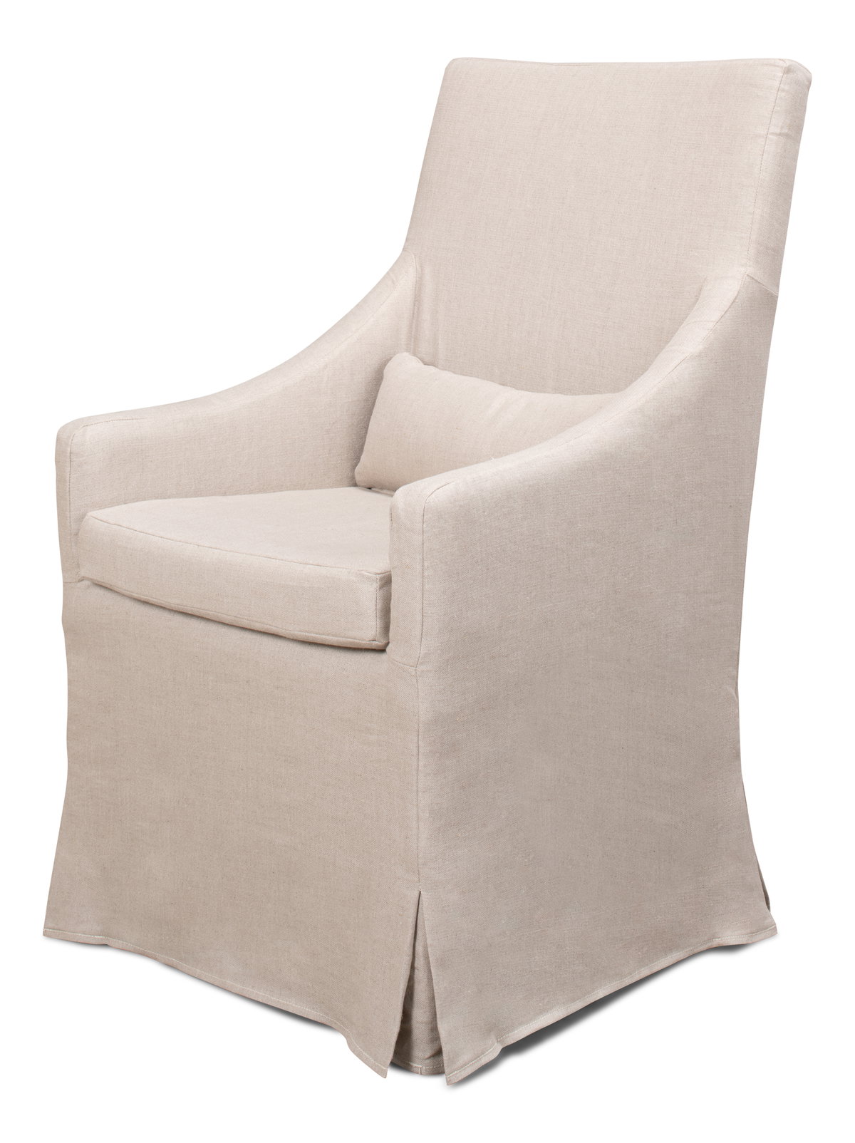 Skirted Arm Chair, by Sarreid, 2'4" length x 2' width x 3'5" height View 1