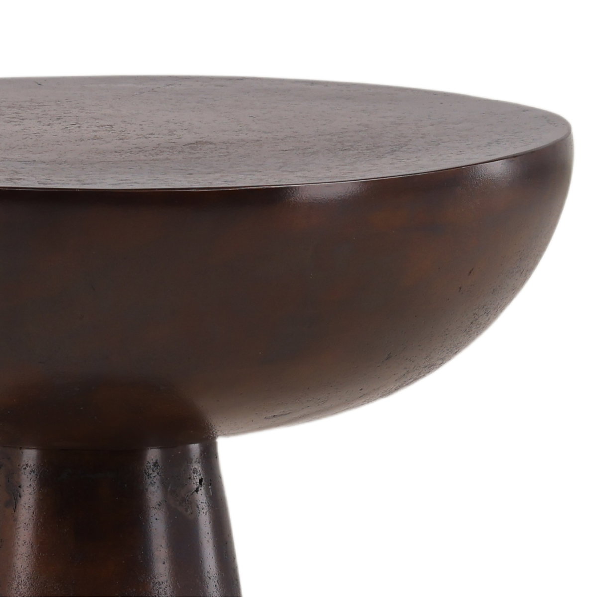 Destry Side Table Brown Small, Side & End Table by Dovetail, 12.4" width x 18" height x 12.4" depth View 3
