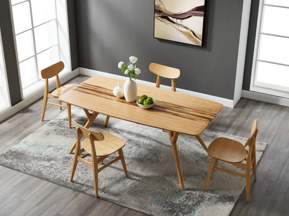 Azara Dining Table, Caramelized, by Greenington, 36" length x 72" width x 29.5" height View 11