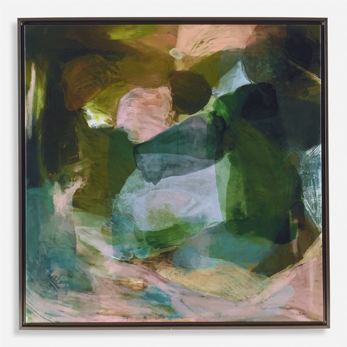 Forever Ever Framed Abstract Art, by Uttermost, 37.5" width x 37.5" height x 2" depth View 1
