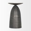 Russo Gunmetal Cast Aluminum with Brown Marble Accent Table thumbnail 5