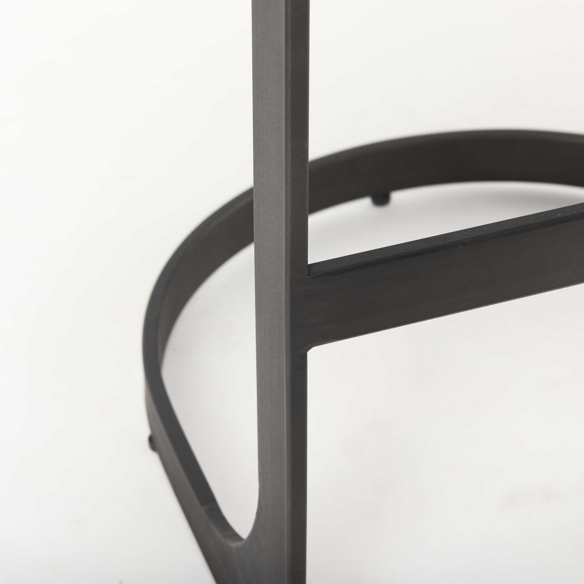 Tyson 17L x 18W x 28H Brown Leather with Metal Frame Counter Stool, Counter & Bar Stool by Mercana, 17.25" length x 17.5" width x 28" height View 8