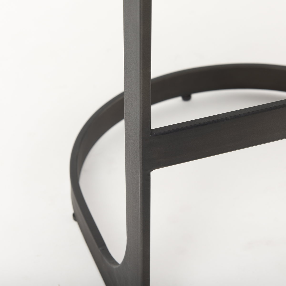 Tyson Backless 27.5in Seat Counter Stool | Brown Leather with Metal, Counter & Bar Stool by Mercana, 17.25" length x 17.5" width x 28" height View 8