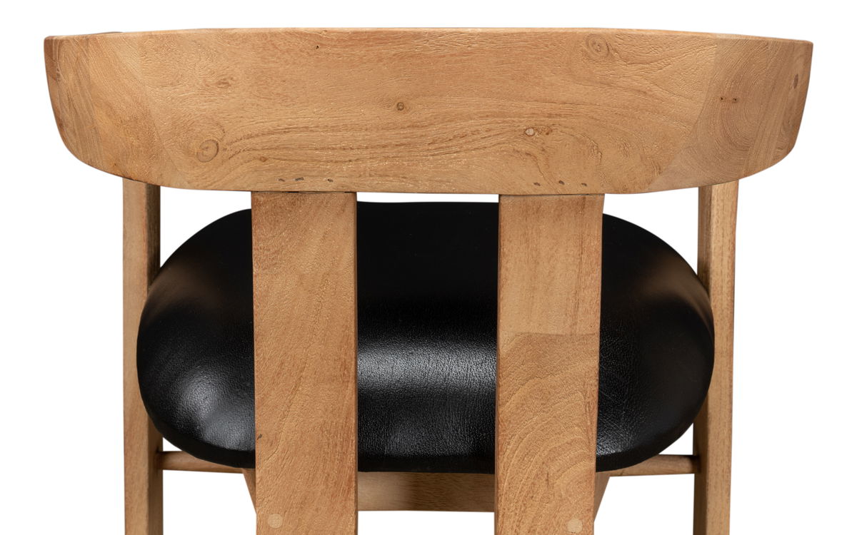 Rift Dining Chair, by Sarreid, 1'7" length x 1'11" width x 2'5" height View 3