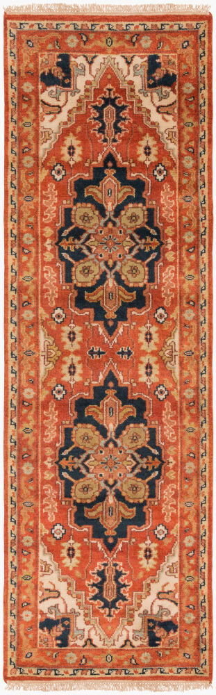 Zeus Handmade Rug, by Surya, 8' length x 2'6" width