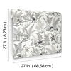 Mushroom Garden Toile Black & Grey Wallpaper thumbnail 7