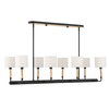 Franconia 8 Light Pendant, Ceiling Light by Uttermost, 48" width x 12.5" height x 14" depth thumbnail 5