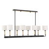 Franconia 8 Light Pendant, by Uttermost, 48" width x 12.5" height x 14" depth thumbnail 5