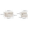 Amelia Corner Chair Warm White thumbnail 5
