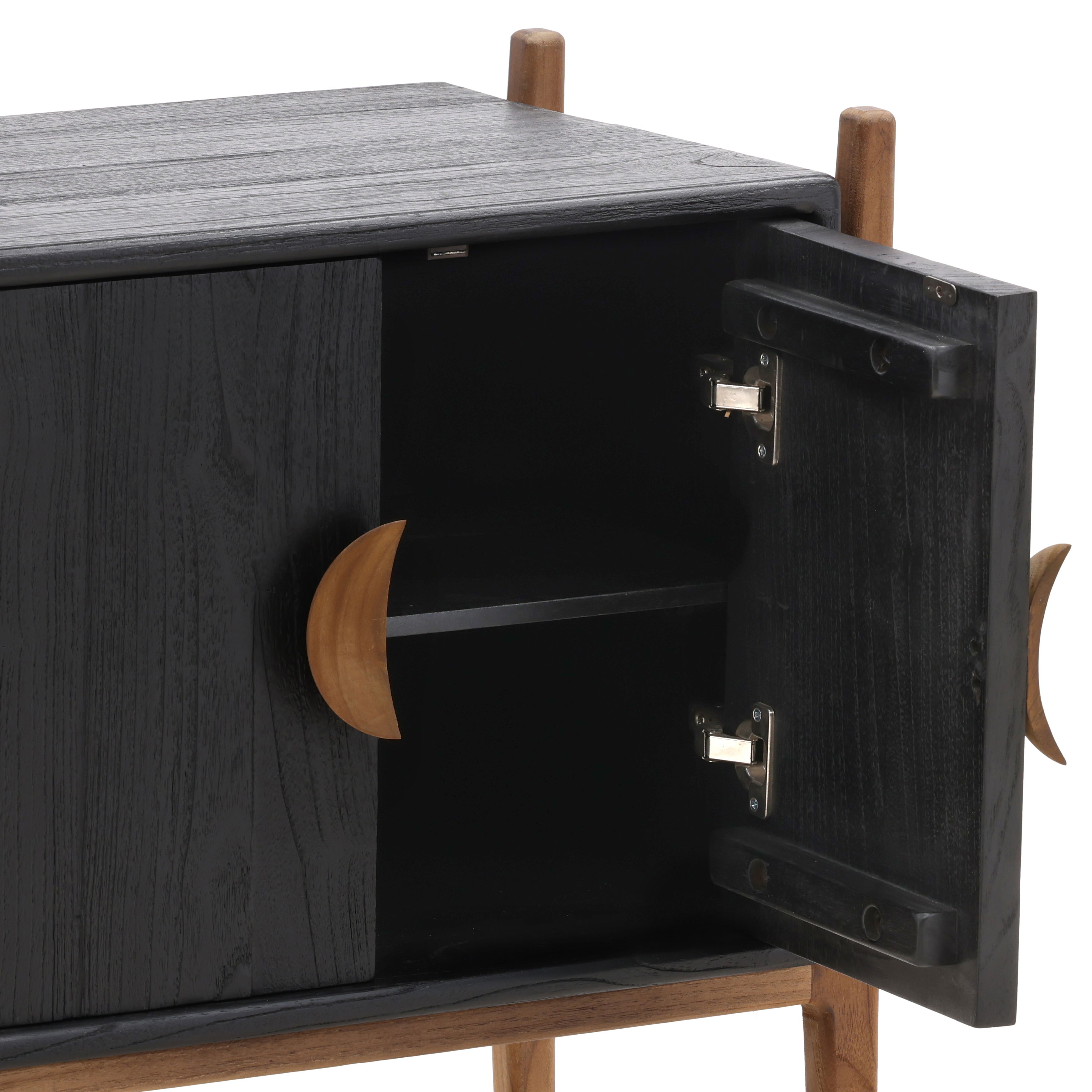 Emberly Nighstand Black large image 