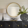 Dandridge Gold Round Mirror, by Uttermost, 3'6" width x 3'6" height x 1.38" depth thumbnail 2