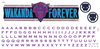 Wakanda Forever Wall Decals W/ Alphabet, by York Wall, 3' length x 8.62" width x 0.02" depth thumbnail