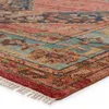 Jaipur Living Afri JIN03 Handknotted Medallion Pink and Teal Runner Rug (3'x10') thumbnail 3