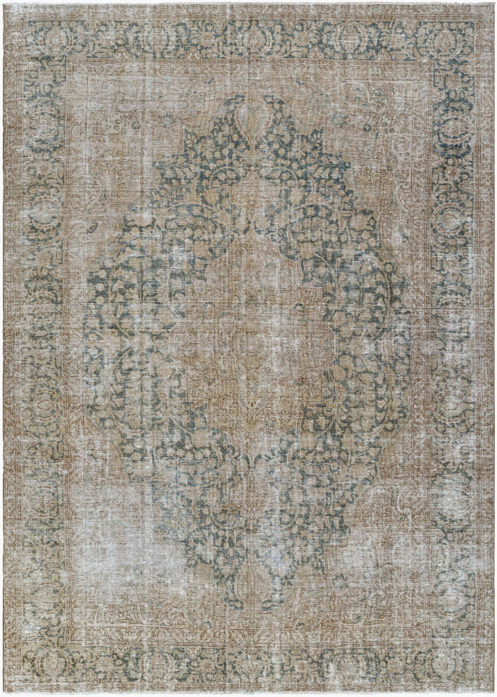 Antique One of a Kind Handmade Rug, by Surya, 10'10" length x 7'5" width
