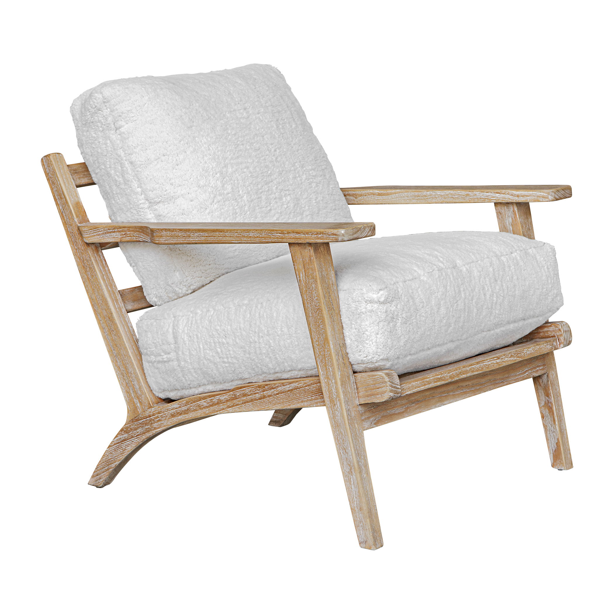 Laid Back Sheepskin Accent Chair large image 