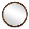 Auger Amber Glass Round Mirror, by Uttermost, 44.75" width x 44.75" height x 1.5" depth thumbnail 1