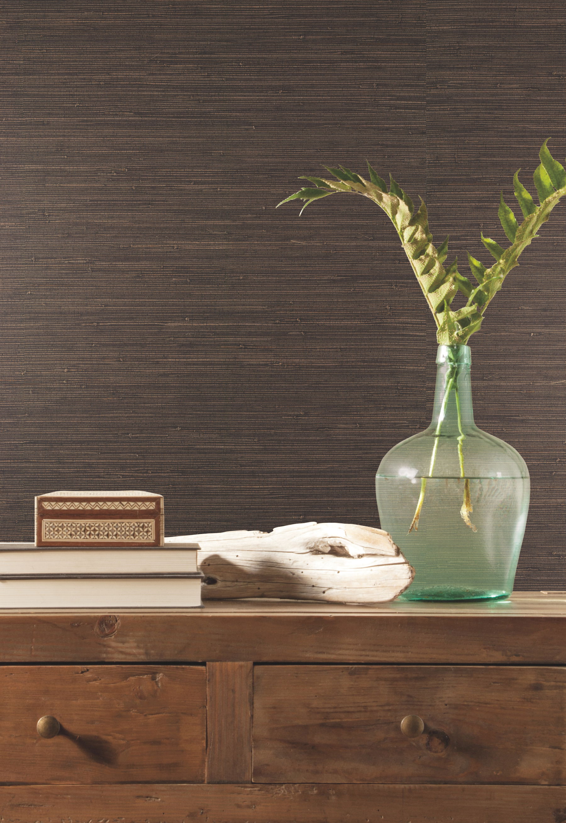 Knotted Grass Brown Wallpaper large image 