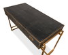 Grey Leather Shagreen Desk, by Sarreid, 1'10" length x 4'1" width x 2'7" height thumbnail 10