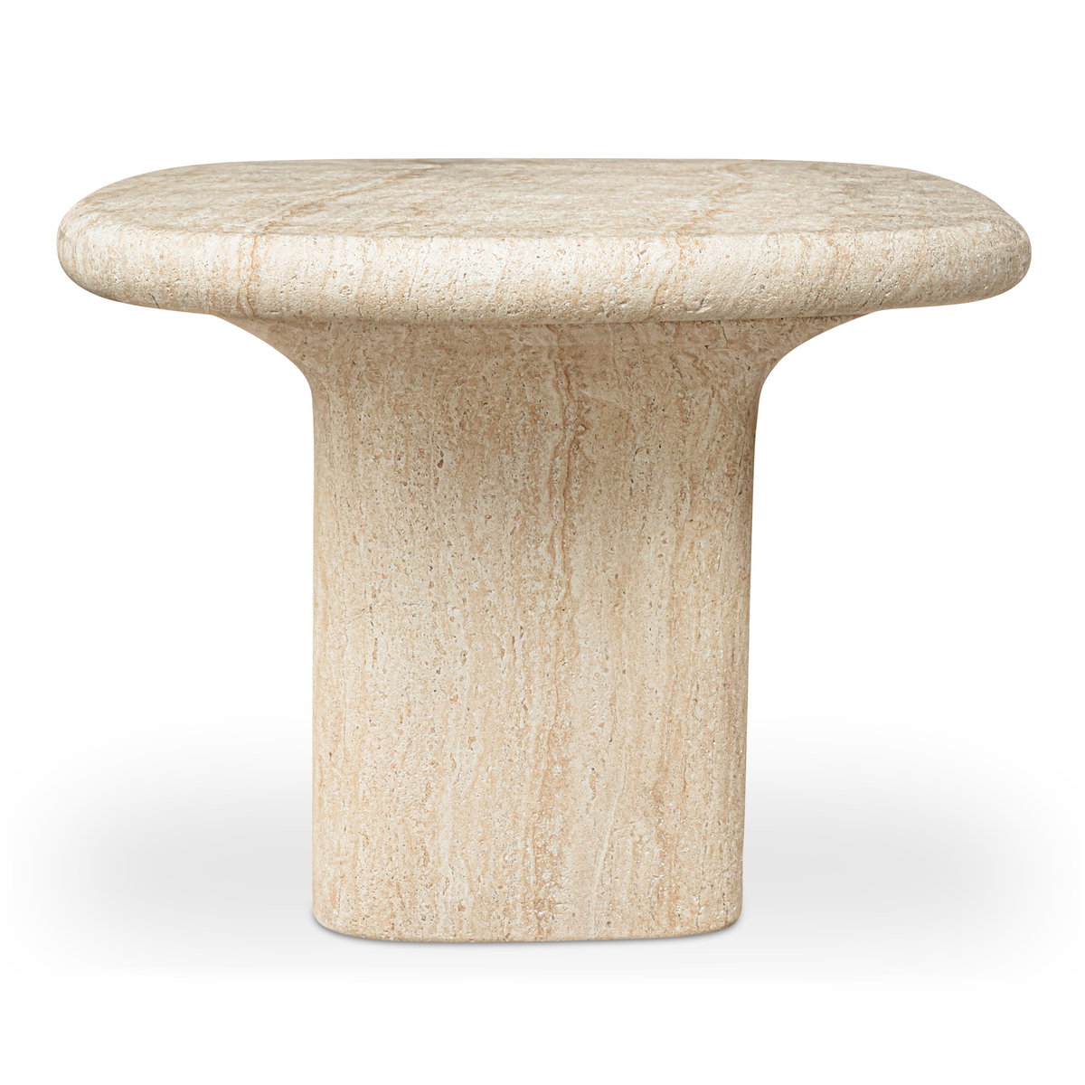 Warby Outdoor Dining Table Beige, Outdoor Table by Moe's Home, 6'6" width x 2'6" height x 3'6" depth View 2