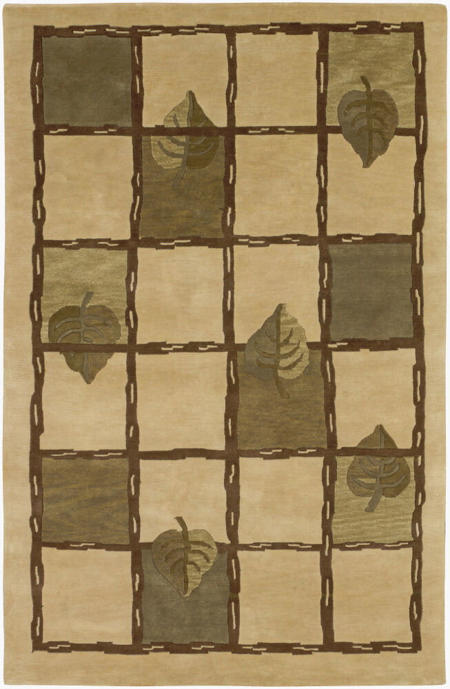 Mugal Handmade Rug, by Surya, 8' length x 5' width