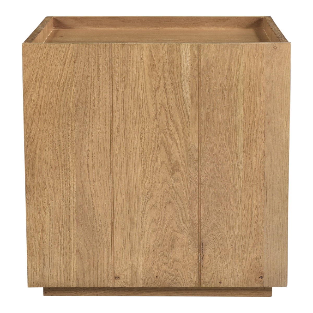 Plank Nightstand Natural, by Moe's Home, 18" width x 18" height x 19" depth View 1
