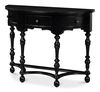 Abraham Half Round Console, Console Table by Sarreid, 38" length x 15" width x 28.5" height thumbnail 1