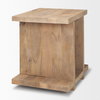 Nohr Light Brown Accent Table, Side & End Table by Mercana, 22" length x 18" width x 22" height thumbnail 6