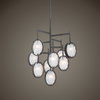 Maxin Dark Bronze 9 Light Chandelier, by Uttermost, 29.75" width x 30" height x 29.75" diameter x 29.75" depth thumbnail 3