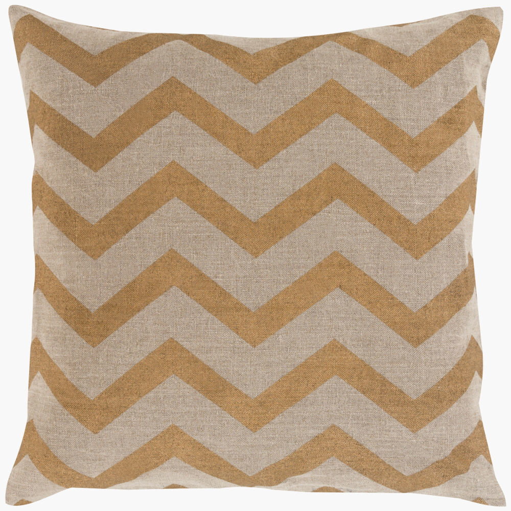 Metallic Stamped Accent Pillow, Decorative Pillow by Surya, 18" length x 18" width