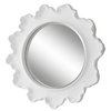 Sea Coral White Round Mirror, by Uttermost, 34.25" width x 34.25" height x 2.75" depth thumbnail 5