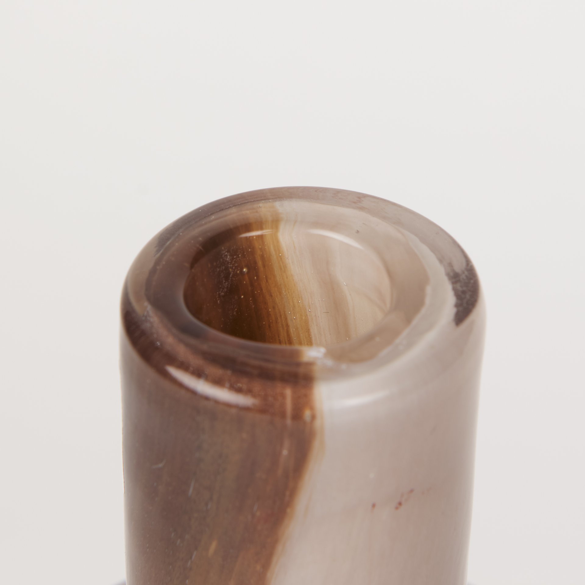 Marans Tall Amber Multi-Color Glass Vase, by Mercana, 4.13" length x 4.13" width x 10.63" height View 7