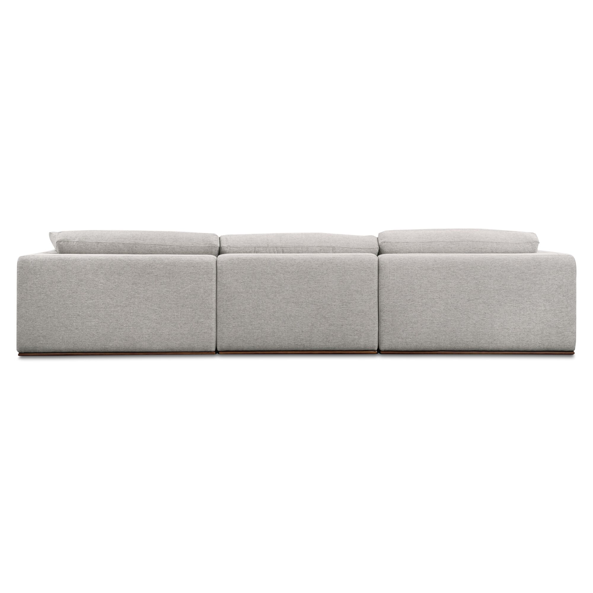 Rue Lounge Modular Sectional Flecked Grey, Sectional Sofa by Moe's Home, 136.2" width x 23.6" height x 81.8" depth View 5
