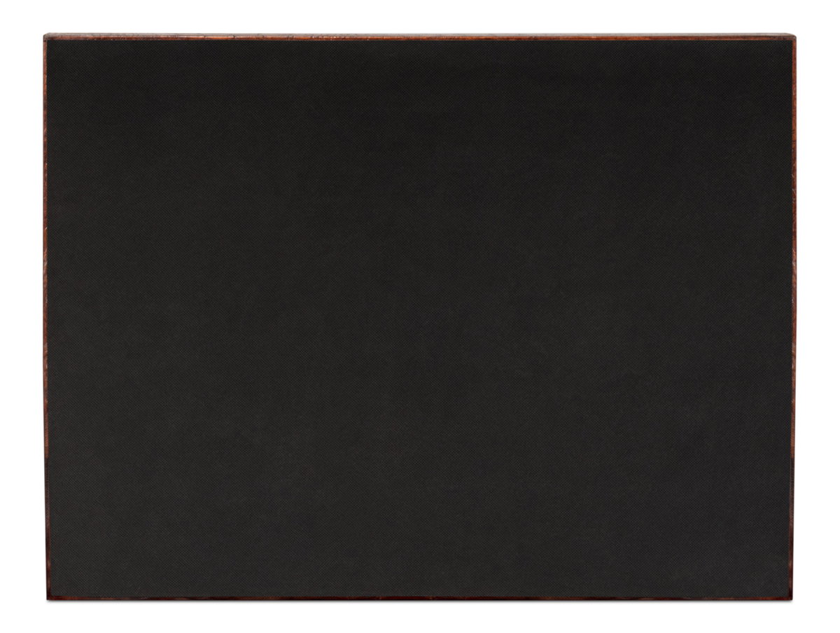 Norton Leather Tray  Croco Leather  Tan, by Sarreid, 1'6" length x 2' width x 2" height View 3