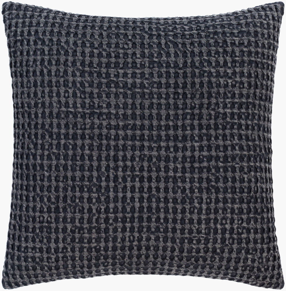 Waffle Accent Pillow, Decorative Pillow by Surya, 18" length x 18" width